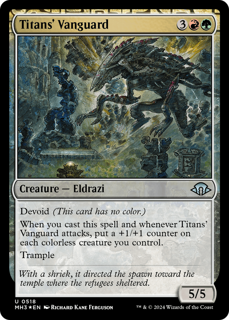 L'Avant-garde des Titans (MH3-518) - [Modern Horizons 3] Feuille 