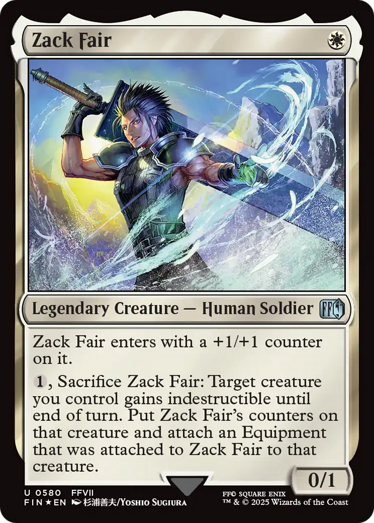 Zack Fair (Surge Foil) (FIN-580) - [FINAL FANTASY]