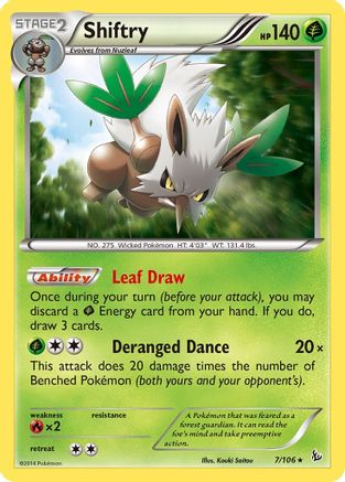 Shiftry 7/106 - [XY  Flashfire] Holofoil