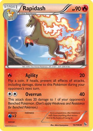 Rapidash (15/106) [XY : Flashfire] 