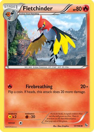 Fletchinder (17/106) [XY : Flashfire] 