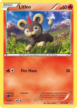 Litléo (19/106) [XY : Flashfire] 