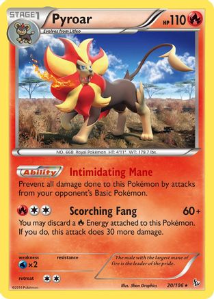 Pyroar (20/106) [XY : Flashfire] 