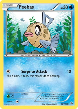 Feebas 22/106 - [XY  Flashfire]