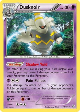 Dusknoir 40/106 - [XY  Flashfire] Holofoil
