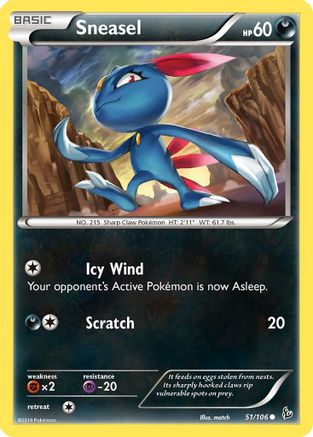Sneasel (51) 51/106 - [XY  Flashfire]