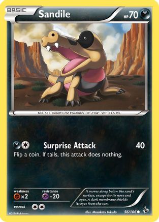 Sandile (56/106) [XY : Flashfire] 