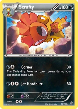 Scrafty (59/106) [XY : Flashfire] 