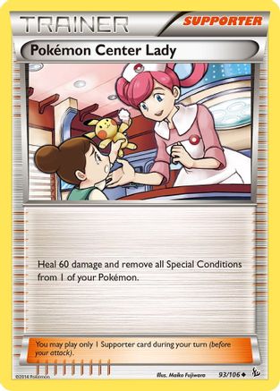 Pokemon Center Lady (93/106) [XY: Flashfire]