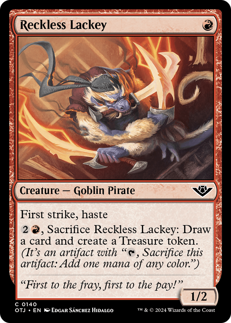 Reckless Lackey (OTJ-140) - [Outlaws of Thunder Junction] Foil
