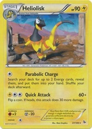 Heliolisk - 37/106 (XY Flashfire) - [Deck Exclusives] Holofoil