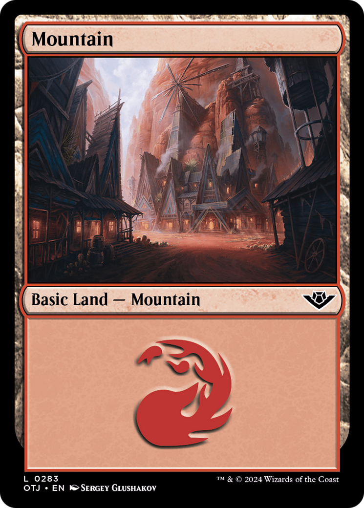 Mountain (OTJ-283) - [Outlaws of Thunder Junction] Foil