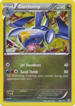 Garchomp (91/124) (Cracked Ice Holo) (Thème Deck Exclusif) [Noir et Blanc : Dragons Exaltés] 