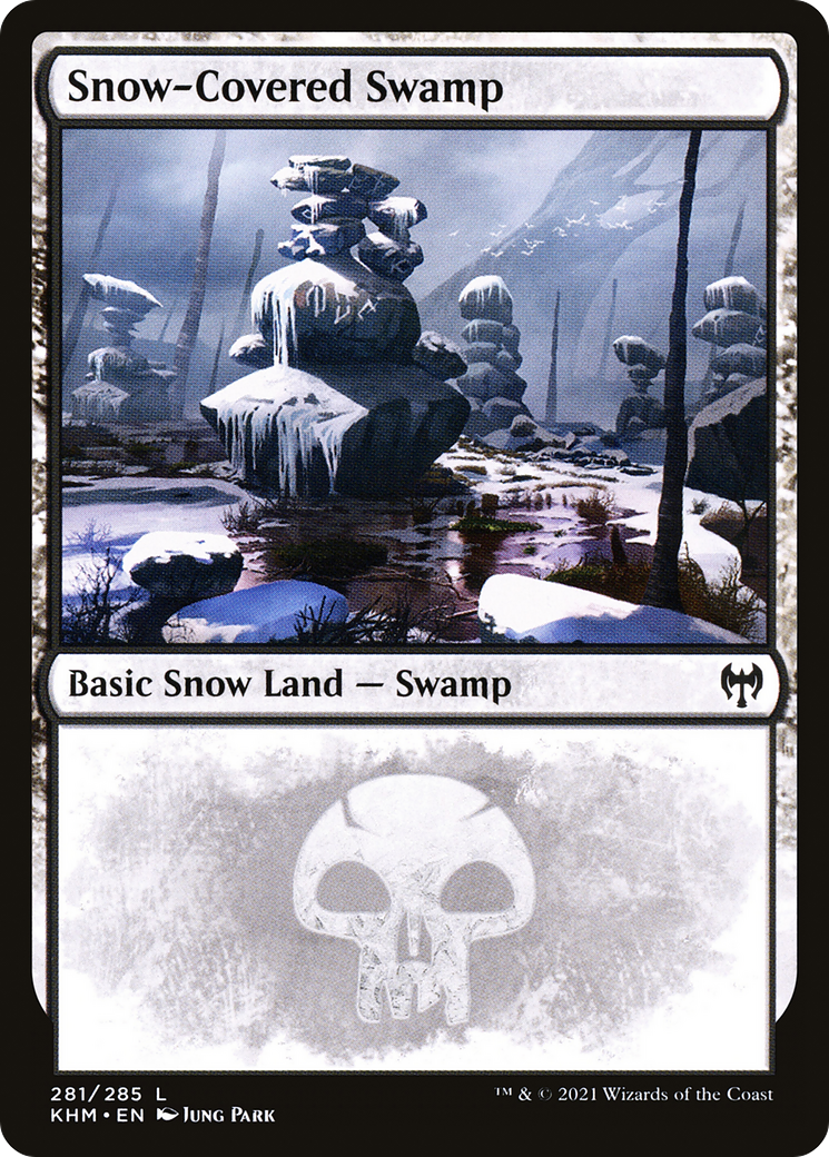 Snow-Covered Swamp (281) (KHM-281) - [Kaldheim]: (snow) Foil