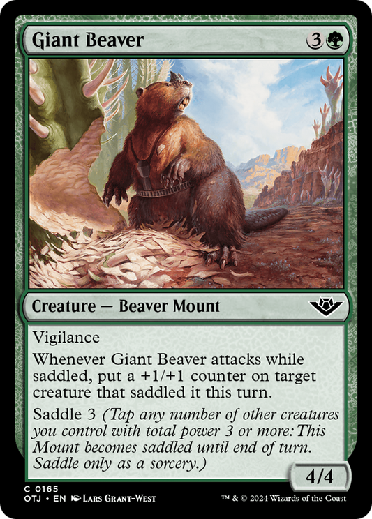 Giant Beaver (OTJ-165) - [Outlaws of Thunder Junction]