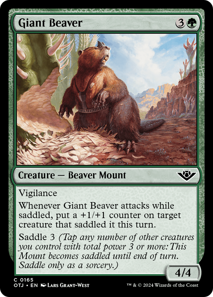Giant Beaver (OTJ-165) - [Outlaws of Thunder Junction] Foil
