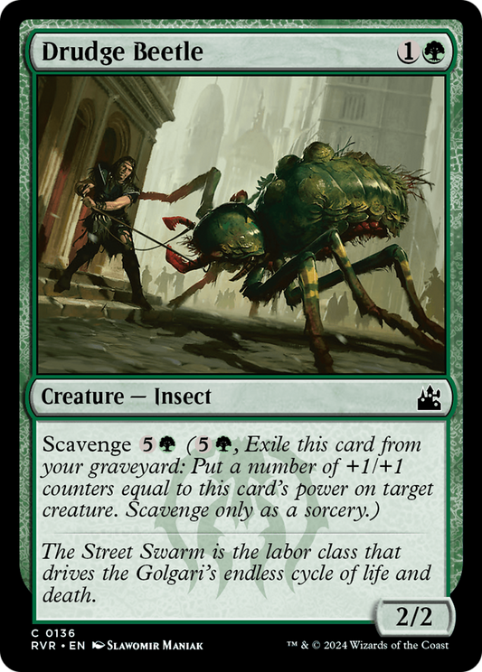 Drudge Beetle (RVR-136) - [Ravnica Remastered] Foil