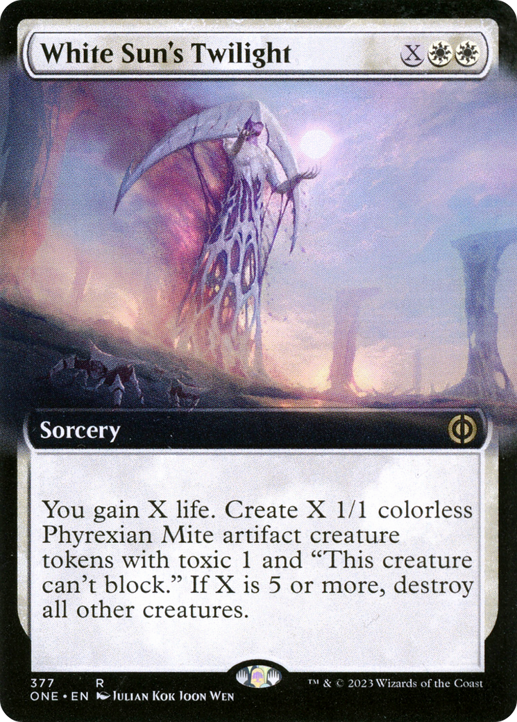 White Sun's Twilight (ONE-377) - [Phyrexia: All Will Be One]: (Extended Art) Foil