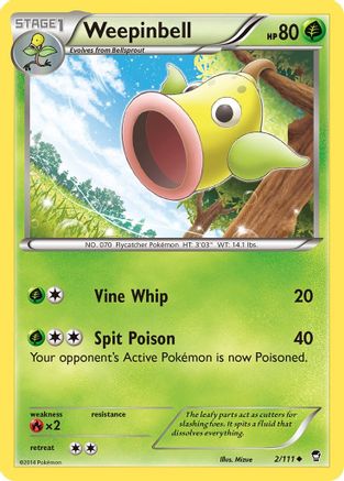 Weepinbell (2/111) [XY : Poings furieux] 