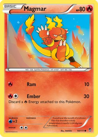 Magmar (10/111) [XY : Poings furieux] 