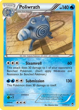 Poliwrath 17/111 - [XY  Furious Fists] Holofoil