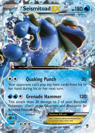 Seismitoad EX (20/111) [XY : Poings furieux] 