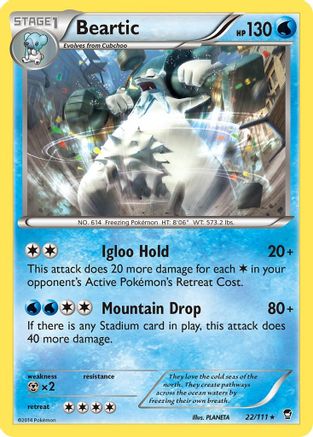 Beartic 22/111 - [XY  Furious Fists]