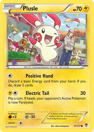 Plusle 31/111 - [XY  Furious Fists]
