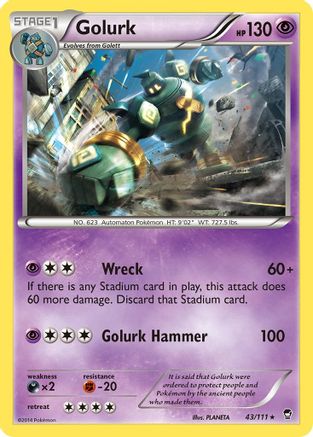 Golurk 43/111 - [XY  Furious Fists]