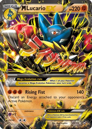 M Lucario EX 55/111 - [XY  Furious Fists] Holofoil