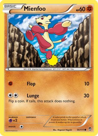 Mienfoo 56/111 - [XY  Furious Fists]