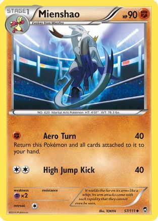 Mienshao 57/111 - [XY  Furious Fists]