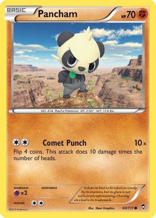 Pancham (60) 60/111 - [XY  Furious Fists]
