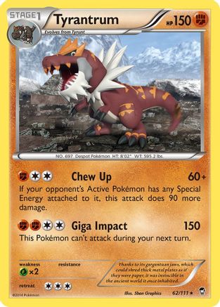 Tyrantrum 62/111 - [XY  Furious Fists]