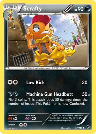 Scrafty (67/111) [XY : Poings furieux] 