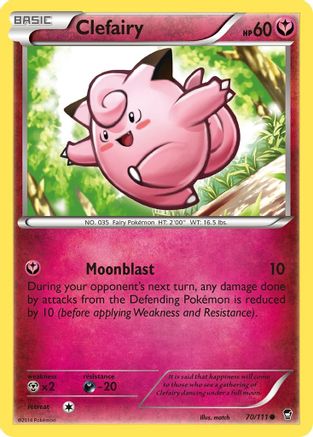 Clefairy (70/111) [XY: Furious Fists]