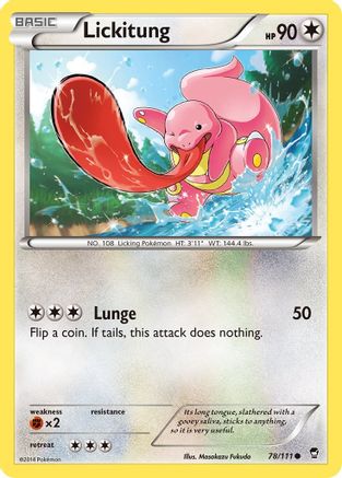 Lickitung 78/111 - [XY  Furious Fists]