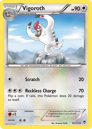 Vigoroth (82/111) [XY : Poings furieux] 