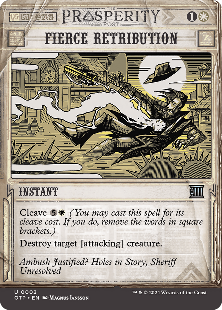 Fierce Retribution (OTP-002) - [Breaking News]: (Showcase) (Borderless)