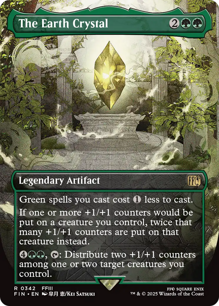 The Earth Crystal (FIN-342) - [FINAL FANTASY] (Borderless) Foil