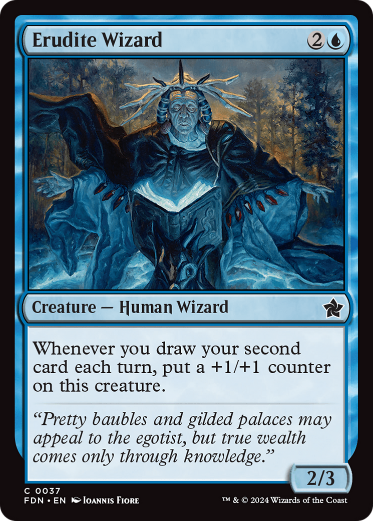 Erudite Wizard (FDN-037) - [Foundations] Foil