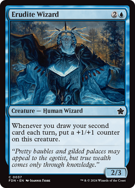 Erudite Wizard (FDN-037) - [Foundations] Foil