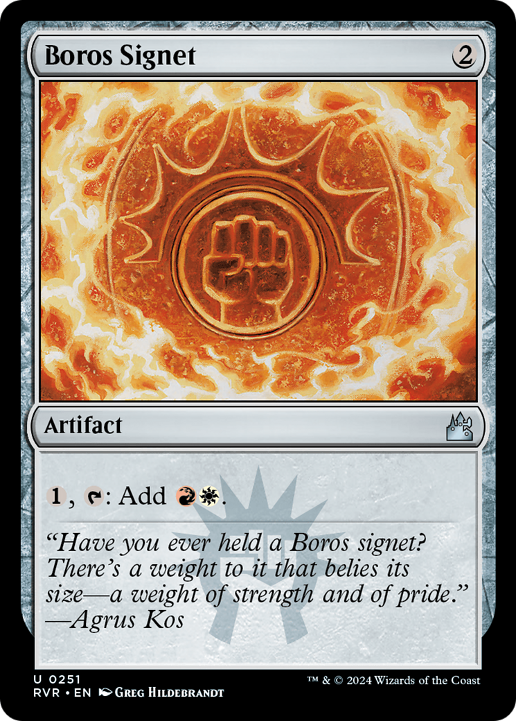Boros Signet (RVR-251) - [Ravnica Remastered] Foil
