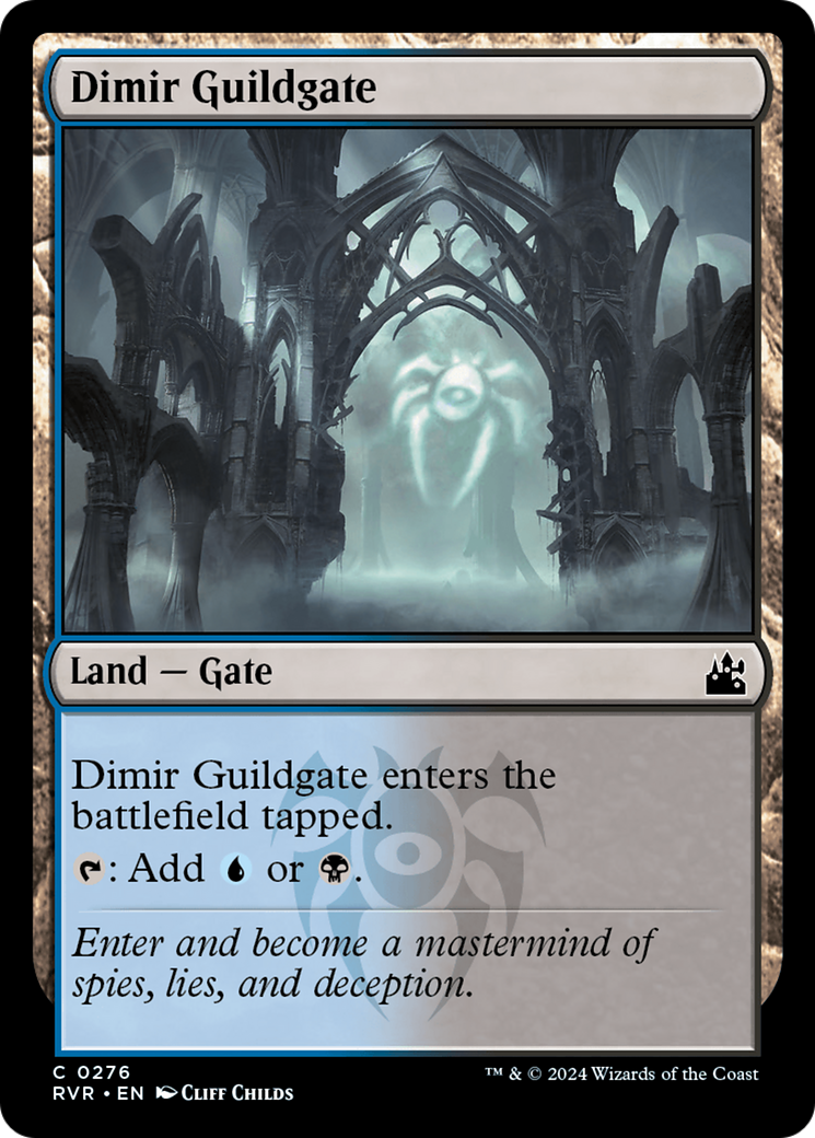 Dimir Guildgate (RVR-276) - [Ravnica Remastered] Foil