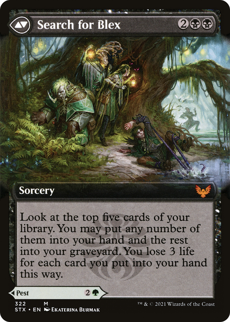 Blex, Vexing Pest (Extended Art) (STX-322) - [Strixhaven: School of Mages]: (Extended Art)
