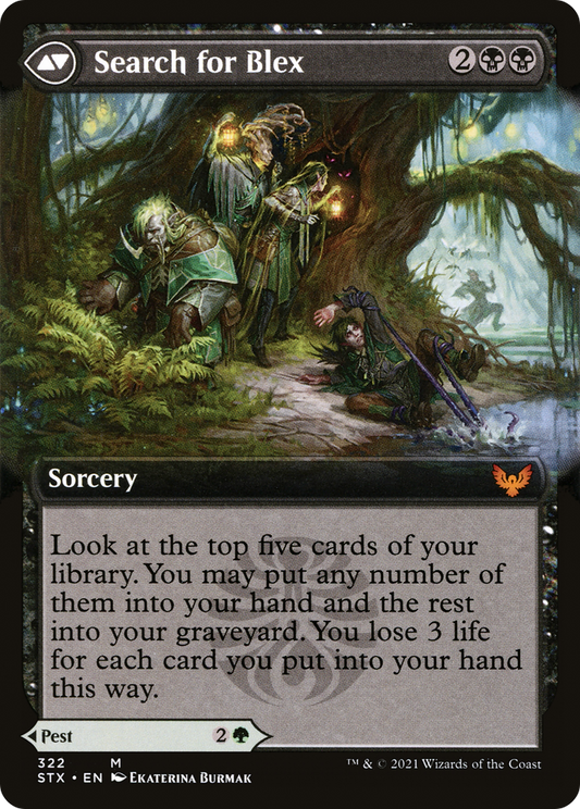 Blex, Vexing Pest (Extended Art) (STX-322) - [Strixhaven: School of Mages]: (Extended Art) Foil