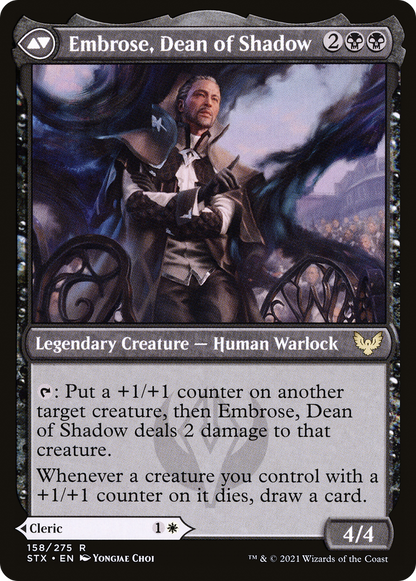 Shaile, Dean of Radiance // Embrose, Dean of Shadow (STX-158) - [Strixhaven: School of Mages]