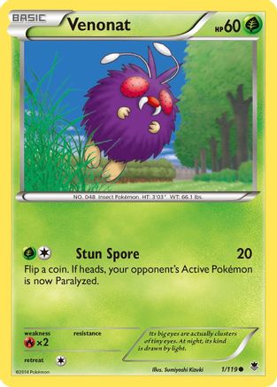 Venonat (1/119) [XY : Forces Fantômes] 