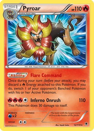 Pyroar (12/119) [XY: Phantom Forces]