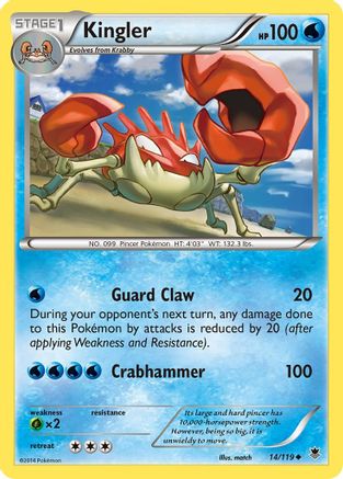 Kingler (14/119) [XY: Phantom Forces]